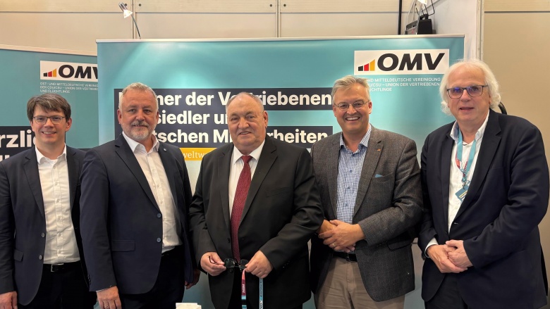 (v.l.) Marc Pawel Halatsch, Prof. Dr. Bernd Fabritius, Egon Primas, Heiko Schmelzle und Klaus Schuck