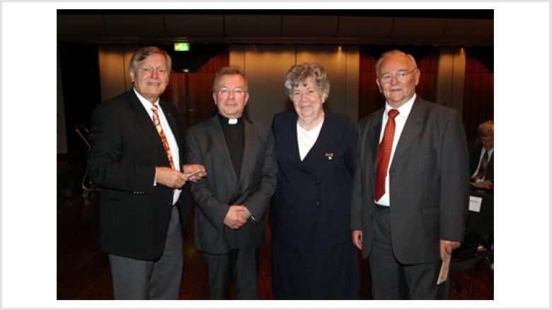 Bruno Kosak, Renate Zajaczkowska, Dr. Joachim Giela (Münster) und Helmut Sauer (Salzgitter)