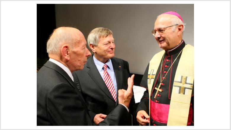 Wolfgang Globisch, Helmut Sauer und Erzbischof Dr. Robert Zollitsch